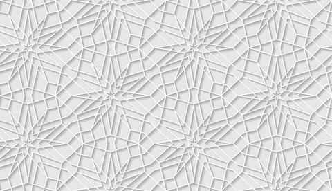 Arabic seamless pattern with classic islamic culture ornament. White background Illustrazione stock