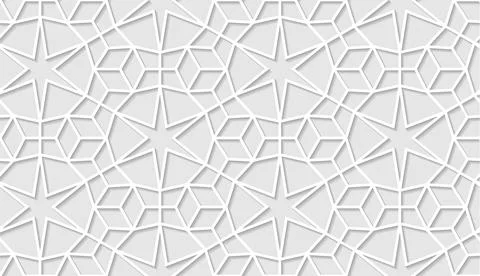 Arabic seamless pattern with classic islamic culture ornament in arabic tradi Illustrazione stock