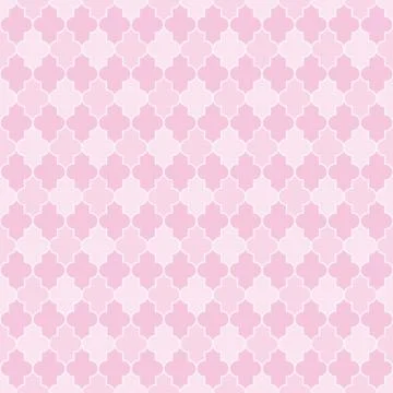 Arabic seamless pattern grid lantern shapes tiles. Stock Illustration