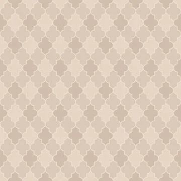 Arabic seamless pattern grid lantern shapes tiles. Stock Illustration