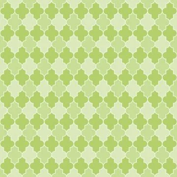 Arabic seamless pattern grid lantern shapes tiles. Stock Illustration