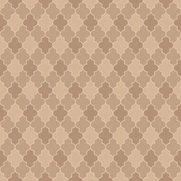 Arabic seamless pattern grid lantern shapes tiles. 스톡 일러스트