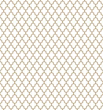 Arabic seamless pattern grid lantern shapes tiles. 스톡 일러스트