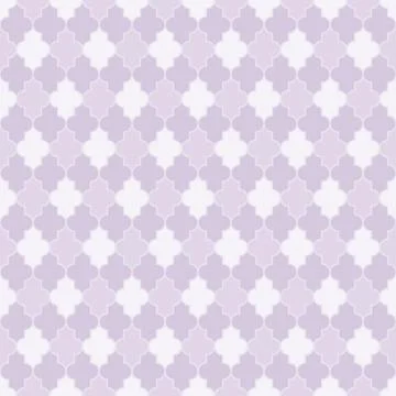 Arabic seamless pattern grid lantern shapes tiles. Stock Illustration