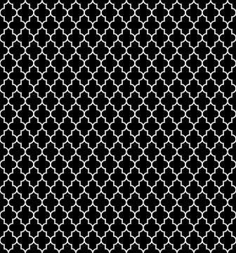 Arabic seamless pattern grid lantern shapes tiles. 스톡 일러스트
