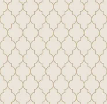 Arabic seamless pattern grid lantern shapes tiles. Stock Illustration