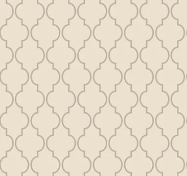 Arabic seamless pattern grid lantern shapes tiles. Stock Illustration