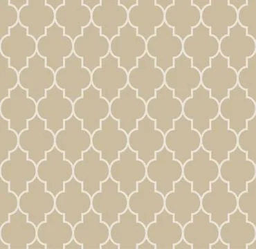 Arabic seamless pattern grid lantern shapes tiles. Stock Illustration