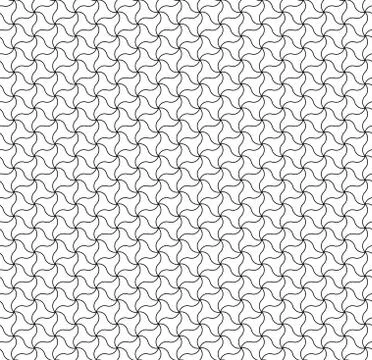 Arabic seamless pattern grid round shapes tiles. Illustrazione stock