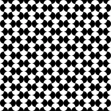 Arabic seamless pattern grid round shapes tiles. イラスト素材