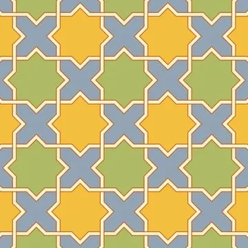 Arabic seamless pattern Stock Illustration