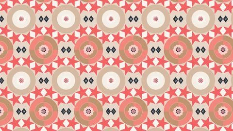 Arabic seamless pattern in multicolored palette. Ramadan wallpaper design Stock Illustration