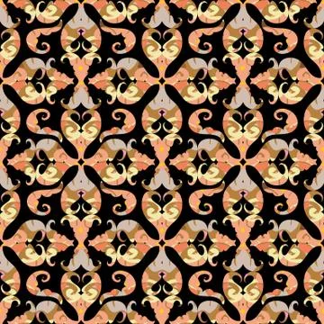 Arabic seamless pattern. Vector abstract ornamental background. Stockillustratie