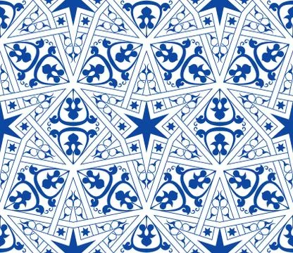 Arabic seamless pattern vector illustration Illustrazione stock