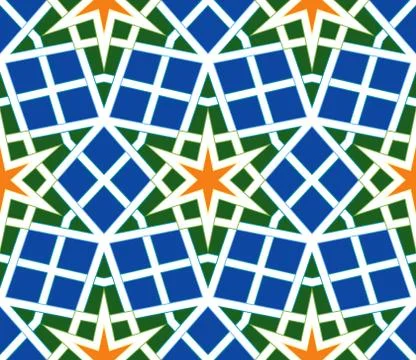Arabic seamless pattern vector illustration Stock Illustration