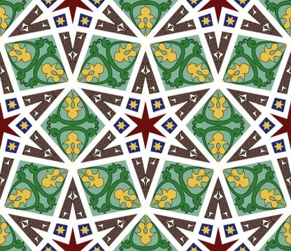 Arabic seamless pattern vector illustration Stockillustratie