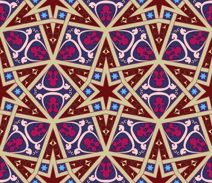 Arabic seamless pattern vector illustration イラスト素材