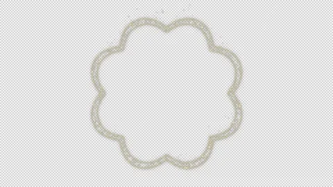 Arabic Shape design Emitting Particles with Alpha Channel, it can be used Stock-Footage 247042792