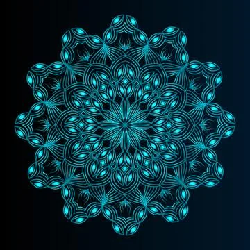 Arabic style geometric pattern design Stock Illustration