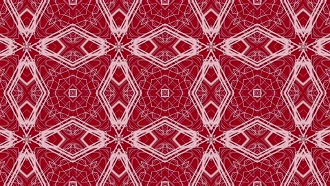 Arabic-style pattern over red background, geometrical background animated Video stock 242230710