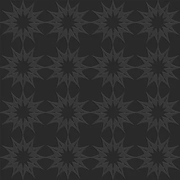 Arabic style seamless pattern, arabesque ornate black monochrome pattern, vec Stockillustratie