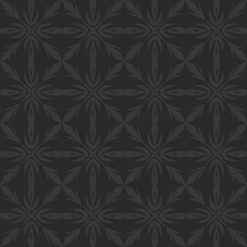 Arabic style seamless pattern, arabesque ornate black monochrome pattern for  Stock Illustration
