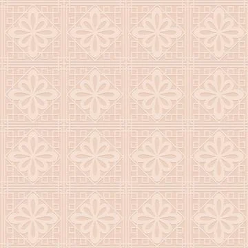 Arabic style seamless pattern, realistic illustration with shadow for design Stock Illustration