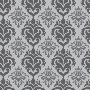 Arabic Style Vector Damask Pattern 스톡 일러스트