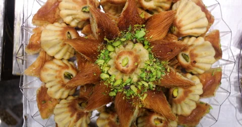 Arabic sweets Stock Footage 168112607