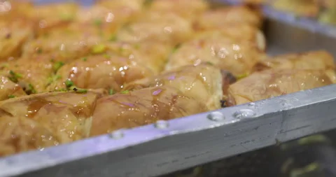 Arabic sweets Stock Footage 168112756