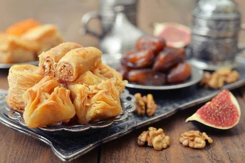 Arabic sweets Stock Photos