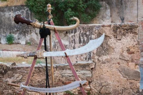 Arabic swords Stock Photos