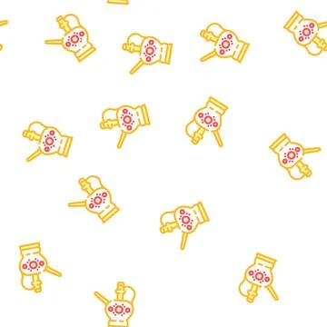 Arabic tea jug vector seamless pattern Stockillustratie