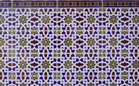 Arabic Tile Ornament Pattern. Abstract Decor Wallpaper Stock-Fotos
