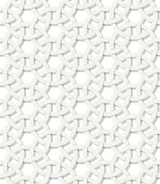 Arabic transparent seamless pattern based on circles Stock Illustration