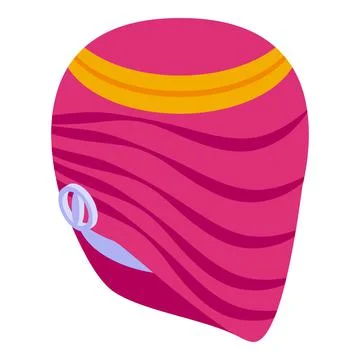 Arabic turban icon isometric vector. Arab hat Stock Illustration