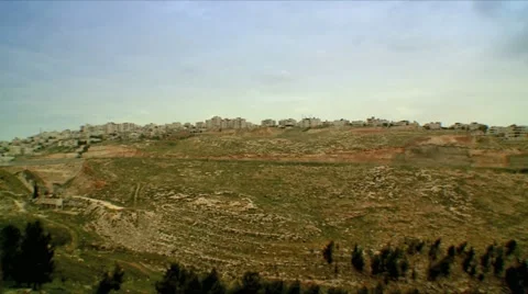 Arabic Village on a Hill Stock Footage 10867780