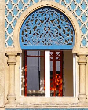 Arabic window Traditional Islamic pattern at arch Mosque window Copyright:... Stock Photos