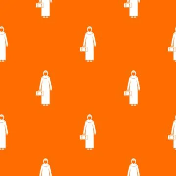 Arabic woman pattern seamless イラスト素材