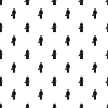 Arabic woman pattern vector Stockillustratie