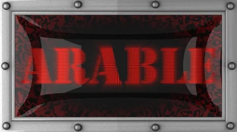 Arable on led Stock Footage