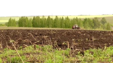 Arable - tractor (time laps) Stock Footage 50228706