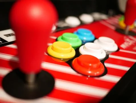 Aracde with buttons Stock Photos