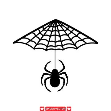 Arachnid Kingdom  Captivating Spider Vector Designs for Artworks Stock Illustration