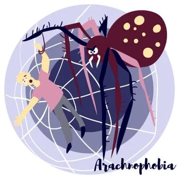 Arachnohobia Stock Illustration