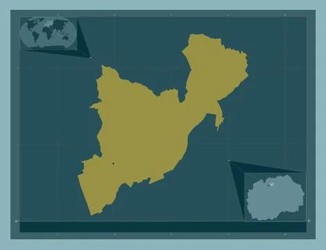 Aracinovo, Macedonia. Solid color shape Stock Illustration