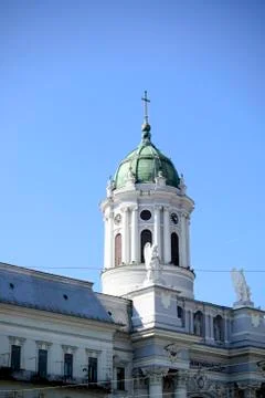Arad catholic cathedral Stock Photos