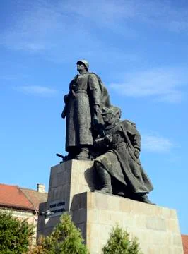 Arad city statue Stock Photos