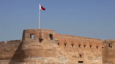 Arad Fort View in Muharraq, Bahrain Stock Footage 87362333
