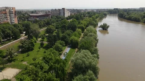 Arad Mures river Stock Footage 137315867